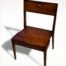 Wooden Zoe church chair made of alder wood - front view..